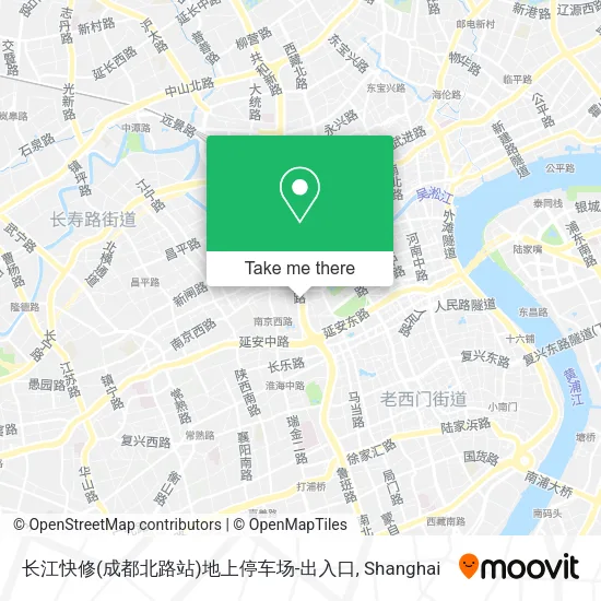 长江快修(成都北路站)地上停车场-出入口 map
