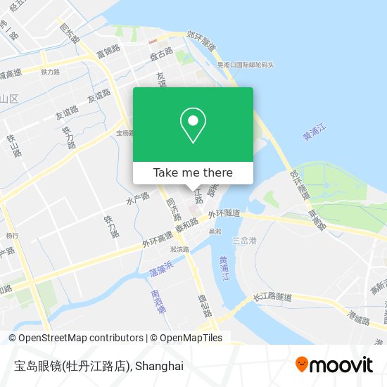 宝岛眼镜(牡丹江路店) map