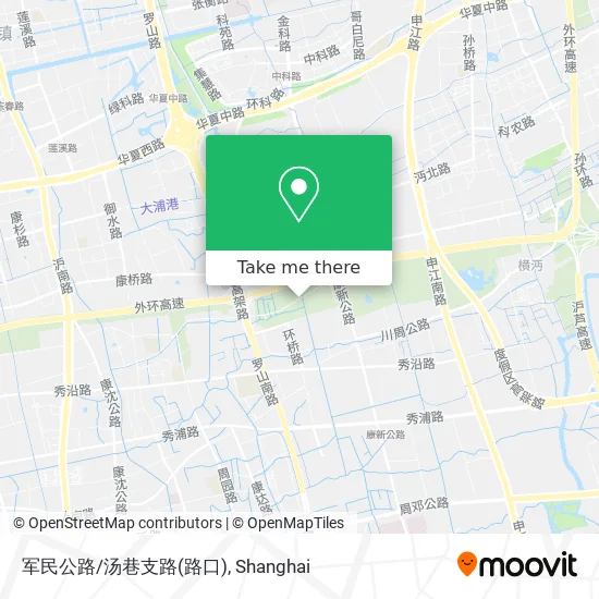 军民公路/汤巷支路(路口) map