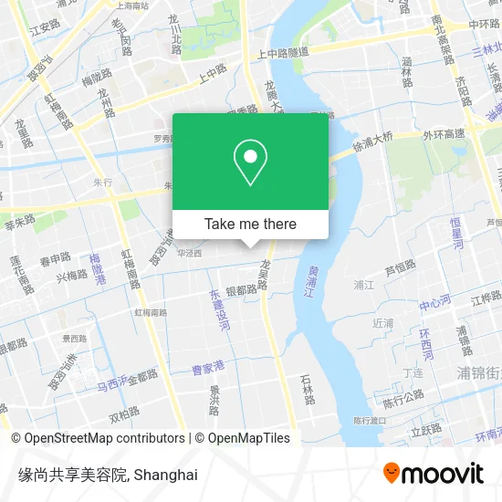 缘尚共享美容院 map