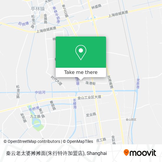 秦云老太婆摊摊面(朱行特许加盟店) map