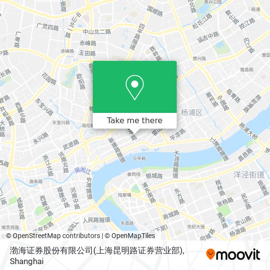 渤海证券股份有限公司(上海昆明路证券营业部) map