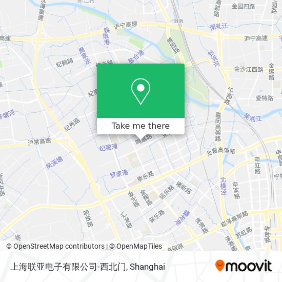 上海联亚电子有限公司-西北门 map