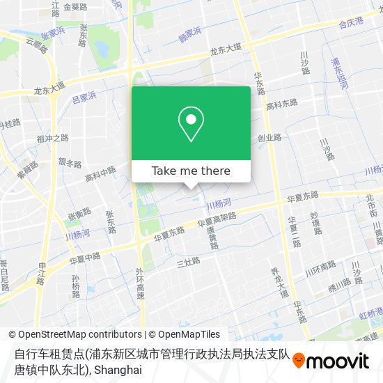 自行车租赁点(浦东新区城市管理行政执法局执法支队唐镇中队东北) map
