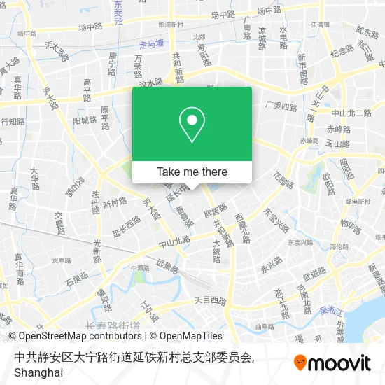 中共静安区大宁路街道延铁新村总支部委员会 map
