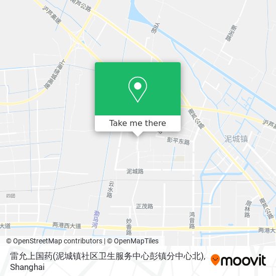 雷允上国药(泥城镇社区卫生服务中心彭镇分中心北) map