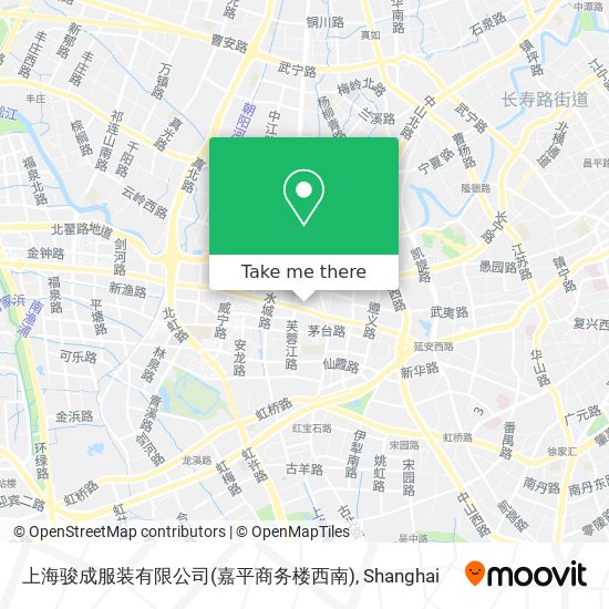 上海骏成服装有限公司(嘉平商务楼西南) map