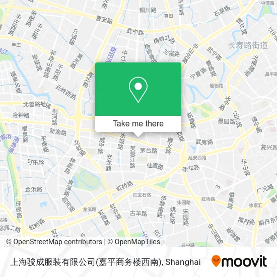 上海骏成服装有限公司(嘉平商务楼西南) map