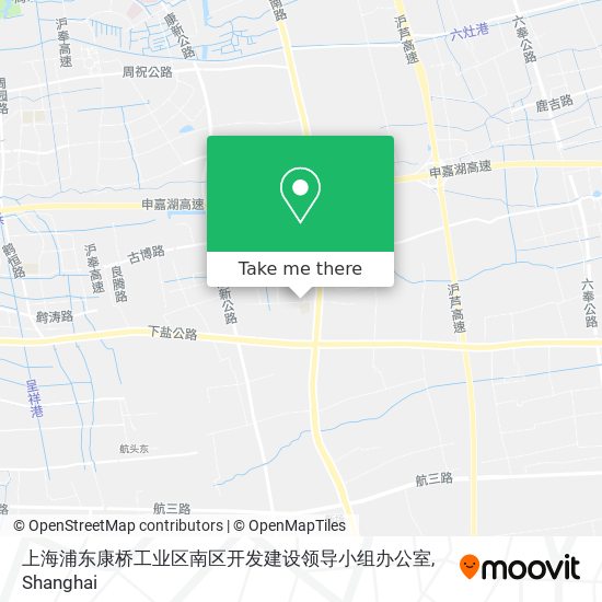 上海浦东康桥工业区南区开发建设领导小组办公室 map