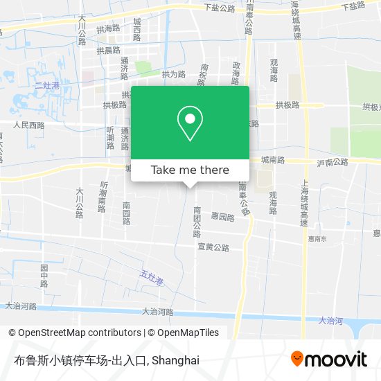 布鲁斯小镇停车场-出入口 map