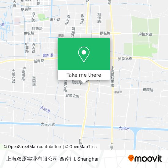 上海双厦实业有限公司-西南门 map