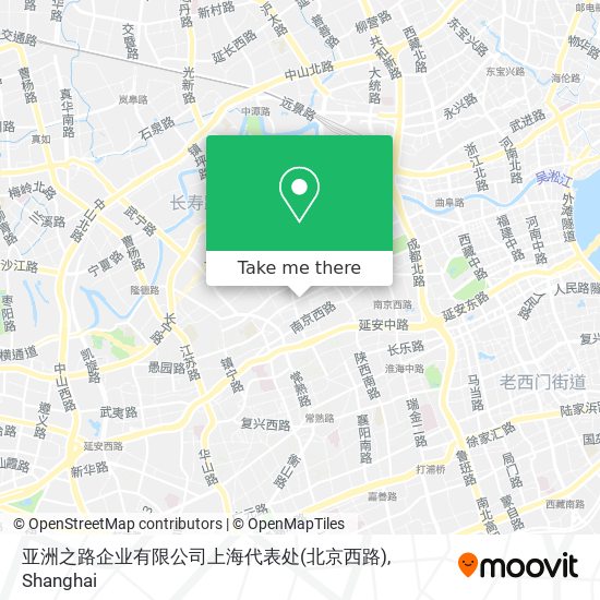 亚洲之路企业有限公司上海代表处(北京西路) map
