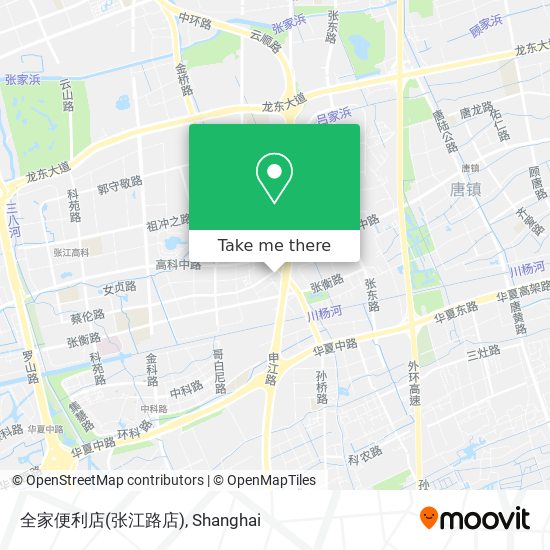 全家便利店(张江路店) map