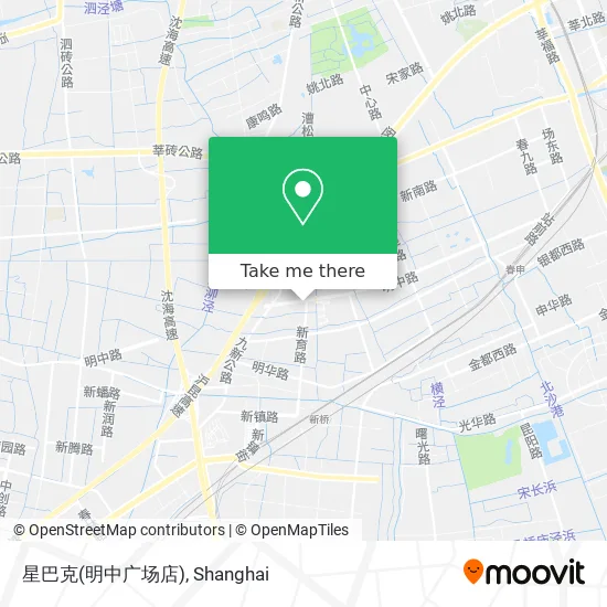 星巴克(明中广场店) map