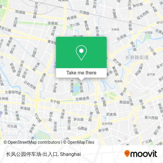 长风公园停车场-出入口 map