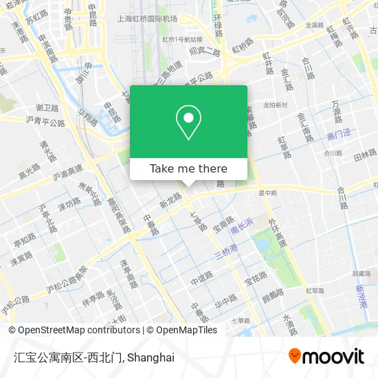 汇宝公寓南区-西北门 map