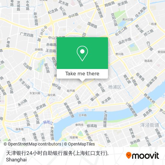 天津银行24小时自助银行服务(上海虹口支行) map