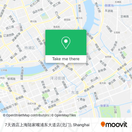 7天酒店上海陆家嘴浦东大道店(北门) map