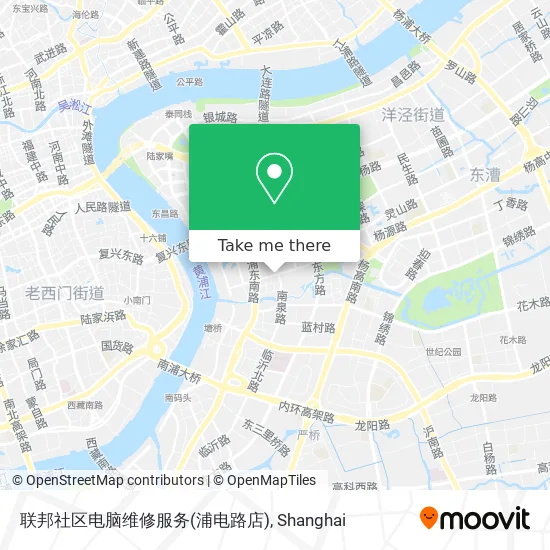 联邦社区电脑维修服务(浦电路店) map
