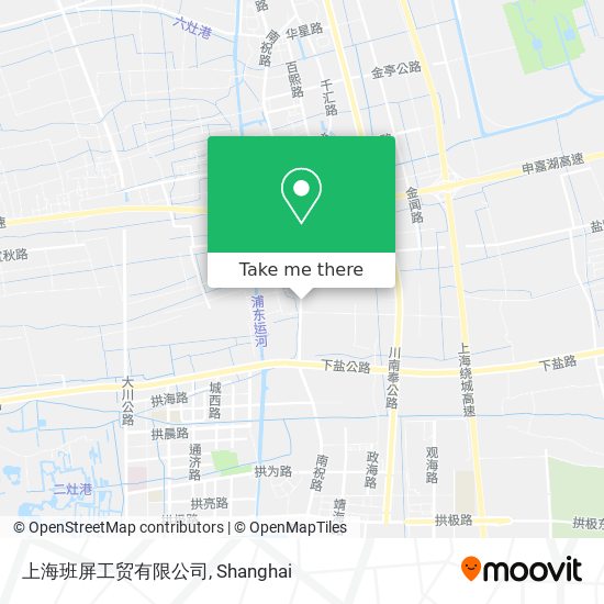 上海班屏工贸有限公司 map