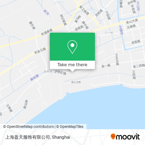 上海盈天服饰有限公司 map
