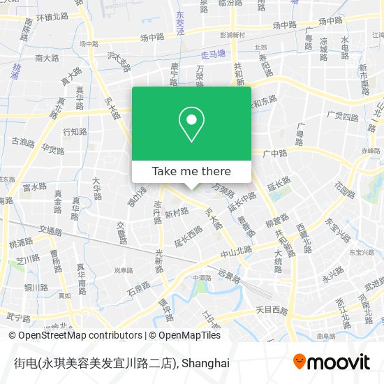 街电(永琪美容美发宜川路二店) map