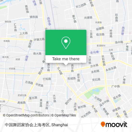 中国舞蹈家协会上海考区 map