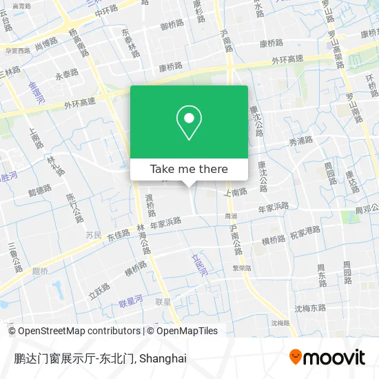 鹏达门窗展示厅-东北门 map