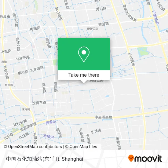 中国石化加油站(东1门) map