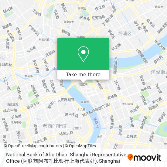 National Bank of Abu Dhabi Shanghai Representative Office (阿联酋阿布扎比银行上海代表处) map