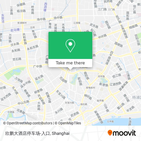 欣鹏大酒店停车场-入口 map
