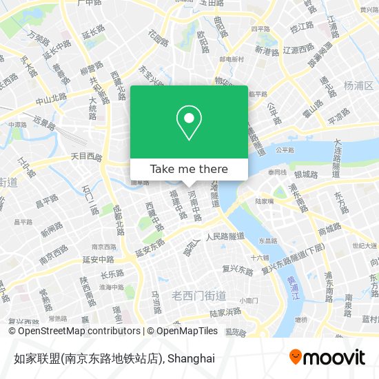 如家联盟(南京东路地铁站店) map