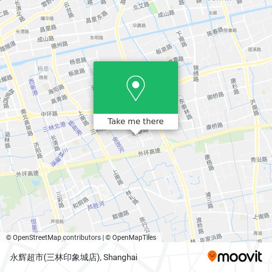 永辉超市(三林印象城店) map