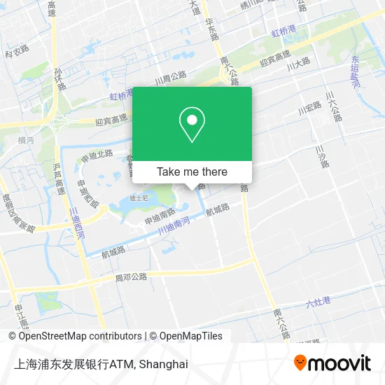 上海浦东发展银行ATM map