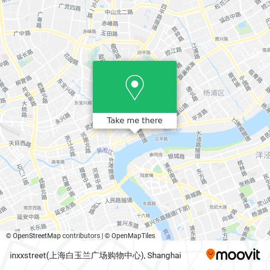 inxxstreet(上海白玉兰广场购物中心) map