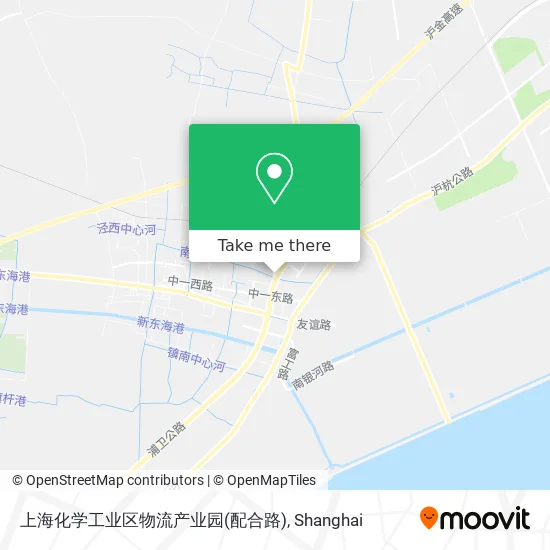 上海化学工业区物流产业园(配合路) map