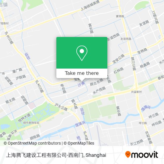 上海腾飞建设工程有限公司-西南门 map