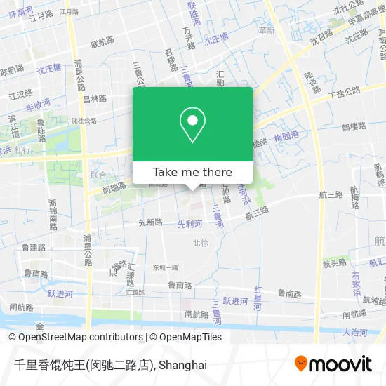 千里香馄饨王(闵驰二路店) map