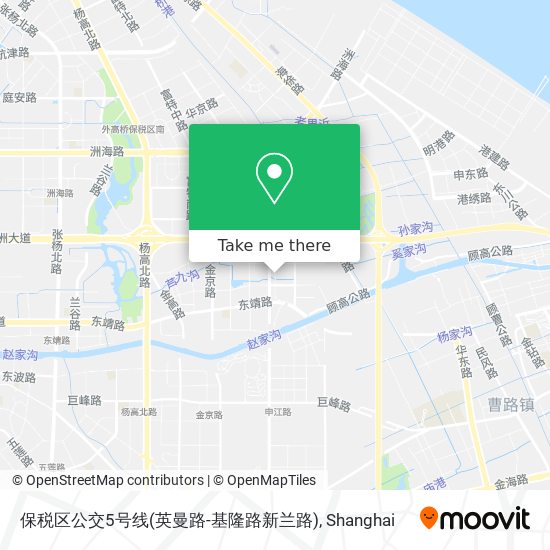 保税区公交5号线(英曼路-基隆路新兰路) map