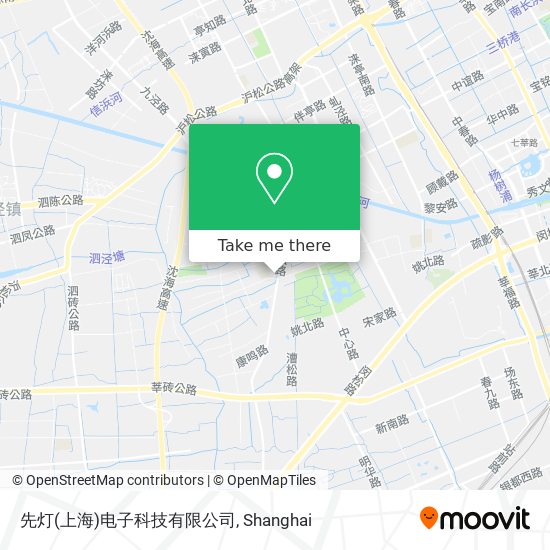 先灯(上海)电子科技有限公司 map