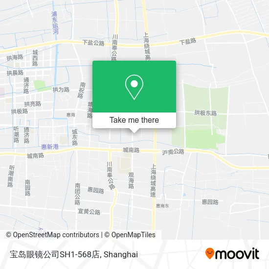 宝岛眼镜公司SH1-568店 map