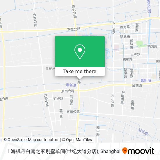 上海枫丹白露之家别墅单间(世纪大道分店) map