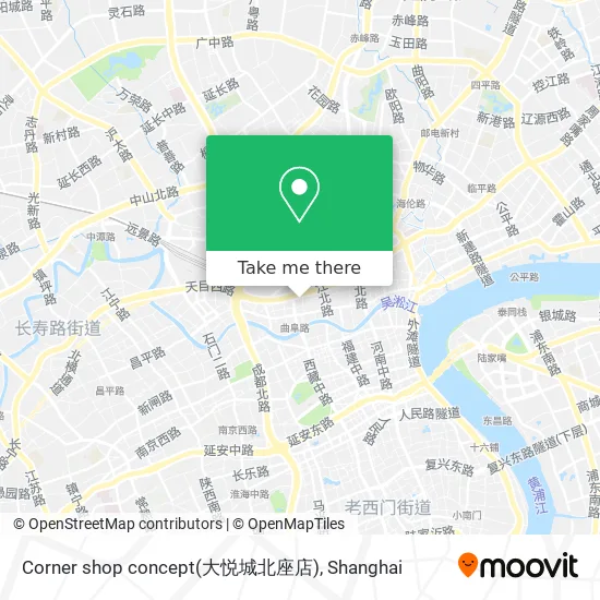 Corner shop concept(大悦城北座店) map