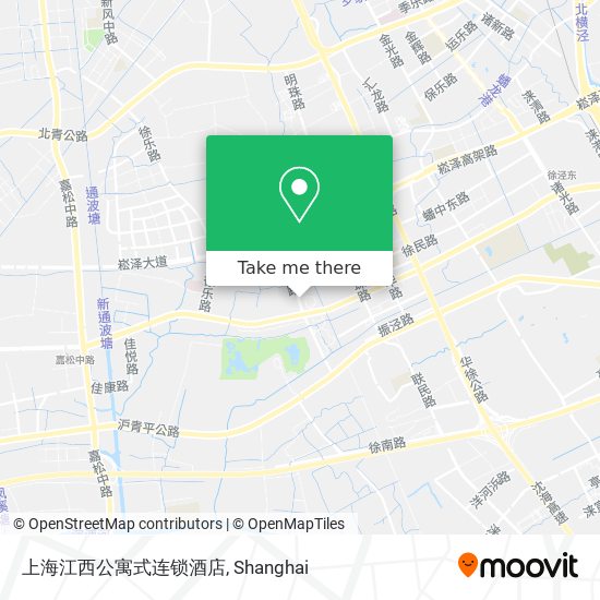 上海江西公寓式连锁酒店 map