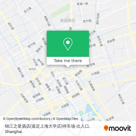锦江之星酒店(嘉定上海大学店)停车场-出入口 map