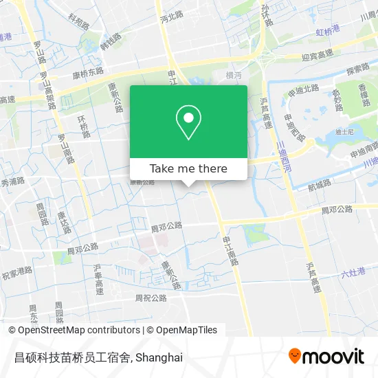 昌硕科技苗桥员工宿舍 map