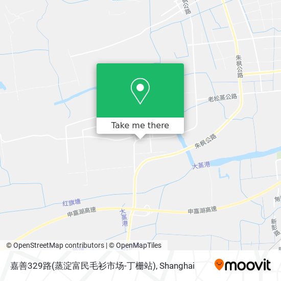 嘉善329路(蒸淀富民毛衫市场-丁栅站) map