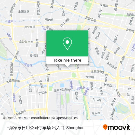 上海家家日用公司停车场-出入口 map