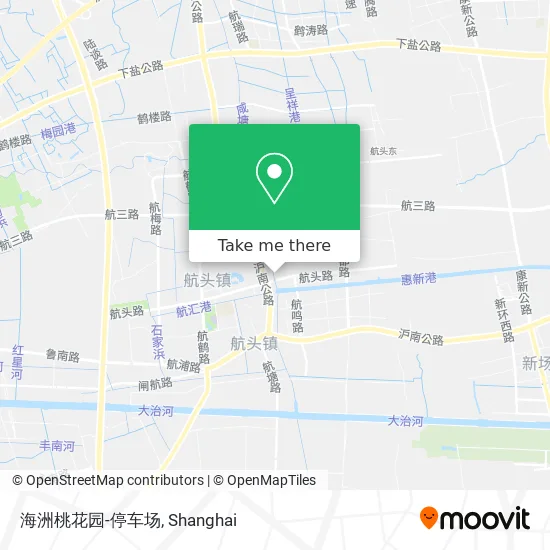 海洲桃花园-停车场 map
