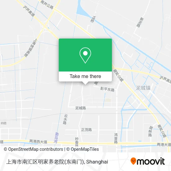 上海市南汇区明家养老院(东南门) map